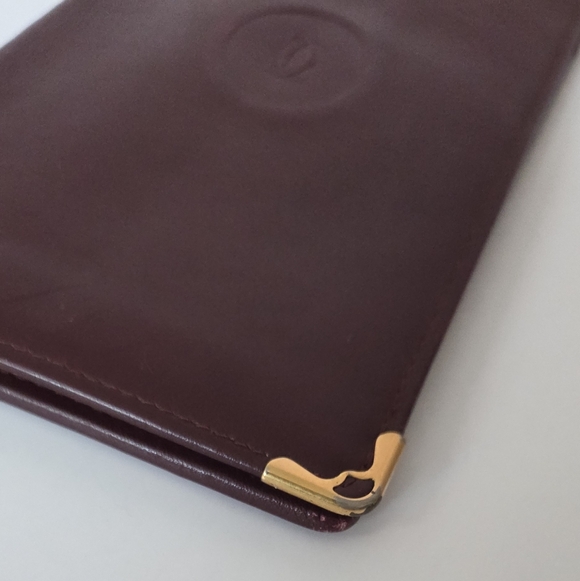 Cartier Burgundy Leather Wallet - Picture 8 of 11